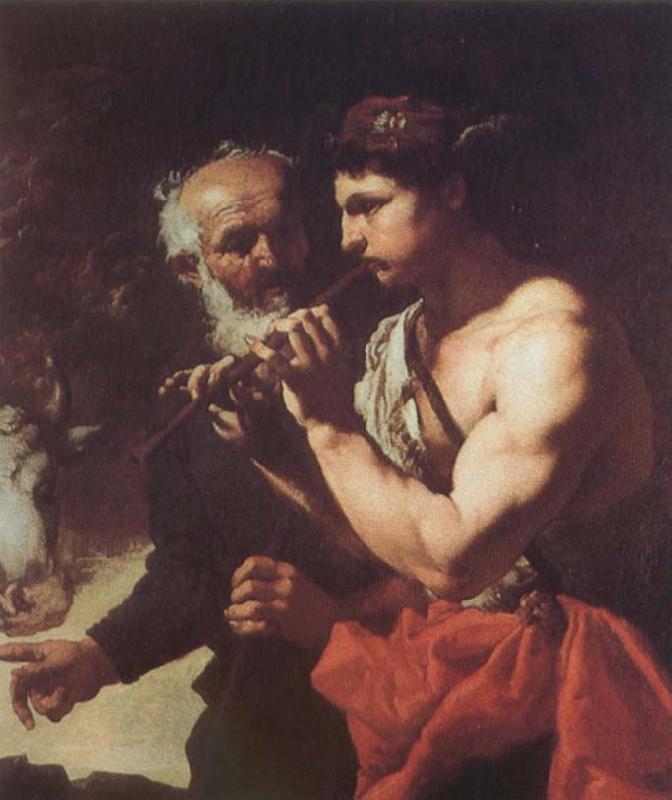 Johann Carl Loth Mercury Piping to Argus Sweden oil painting art